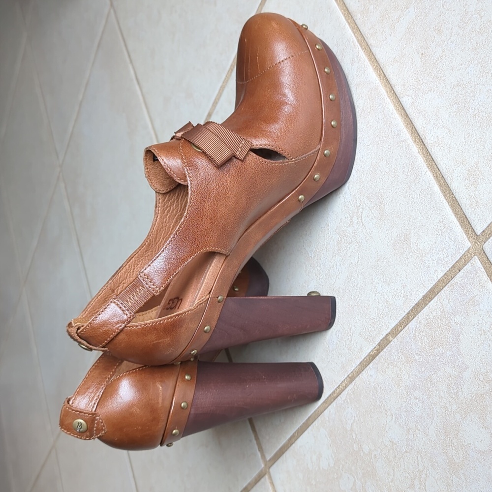 UGG 9.5 Celestina Shearling Platform Heels - Picture 6 of 11